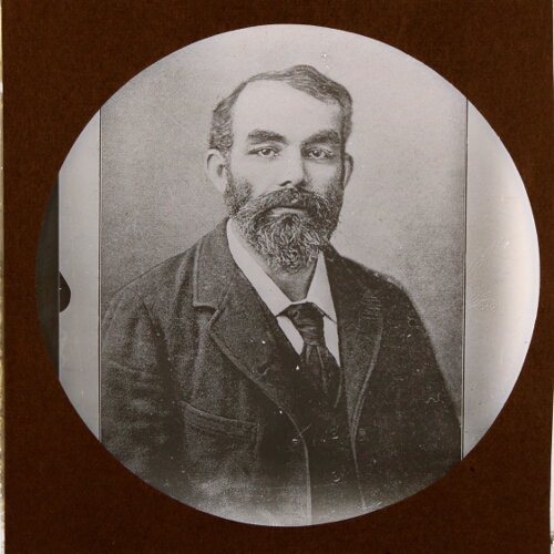 Portrait of unidentified man with beard