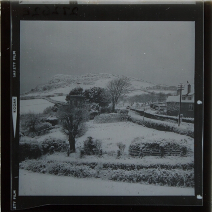 View of Ilfracombe in snow