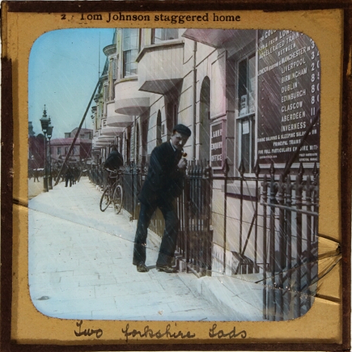 Tom Johnson staggered home