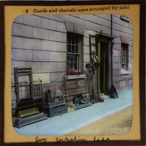 Goods and chattels were arranged for sale