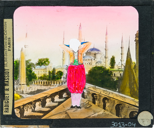 Female figure in Turkish costume in Istanbul