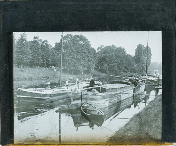 Barges on canal