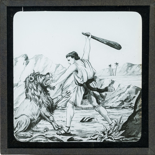 David Slaying the Lion