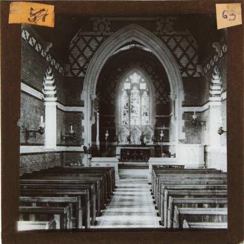 Interior of St Helen's Church, Lundy