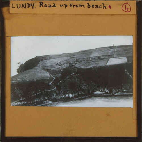 Lundy. Road up from beach