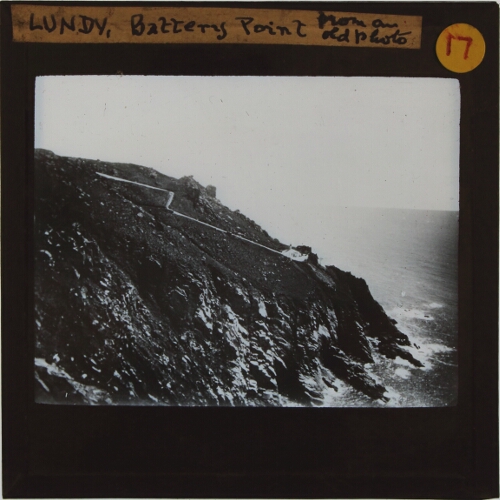 Lundy, Battery Point, from an old photo