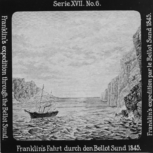 Franklin's Fahrt durch den Bellot Sund 1845.