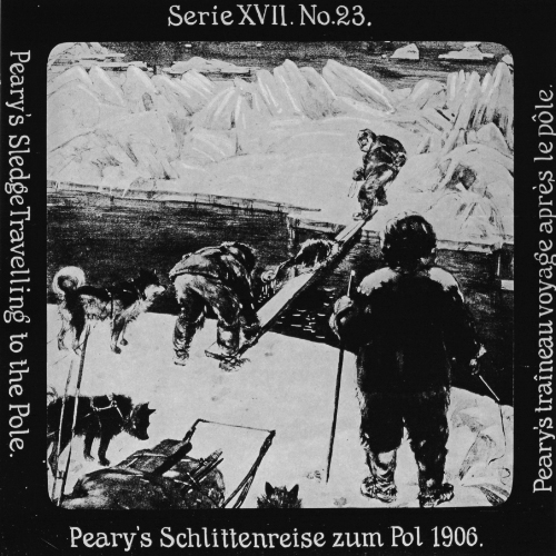 Peary's Schlittenreise zum Pol 1906.