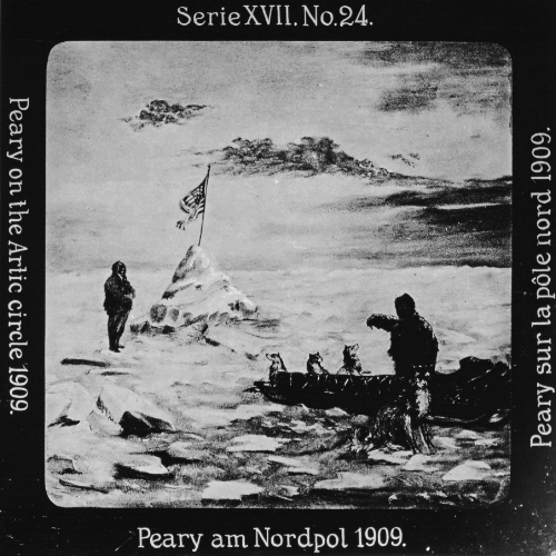 Peary am Nordpol 1909.