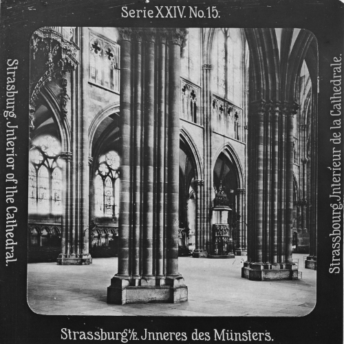 Strassburg i/E. Inneres des Münsters.