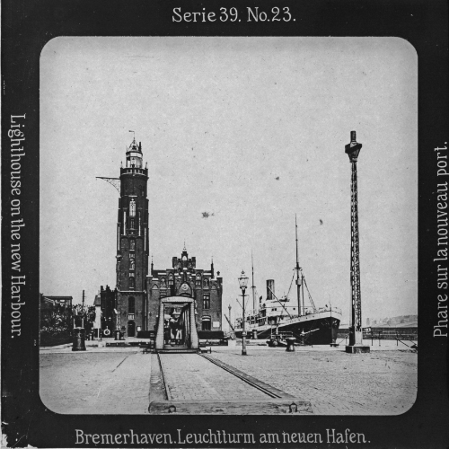 Bremerhaven. Leuchtturm am neuen Hafen.