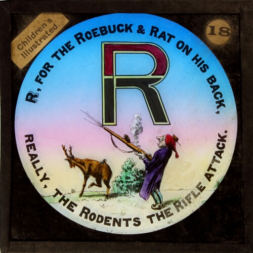 R, for the Roebuck and Rat on his back, / really, the Rodents the Rifle attack
