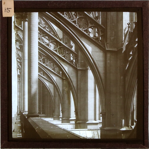 Flying buttresses of unidentified cathedral