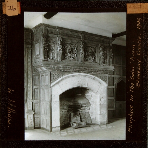 Fireplace in the 'Solar' Room, Stokesay Castle