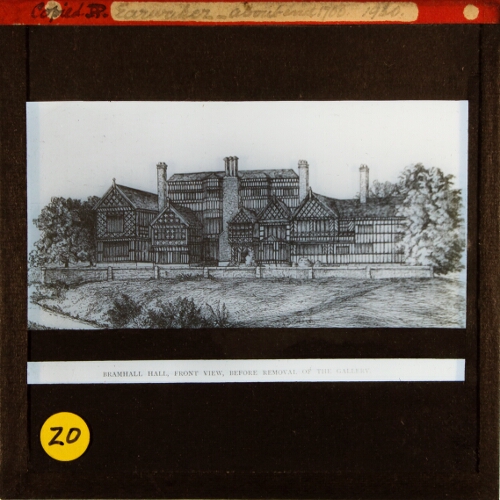 Bramhall Hall, Front View, Before Removal of Gallery