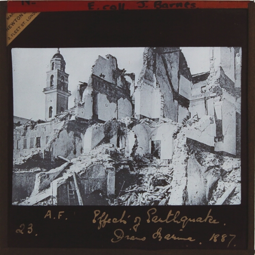 Effects of Earthquake, Diano Marino, 1887