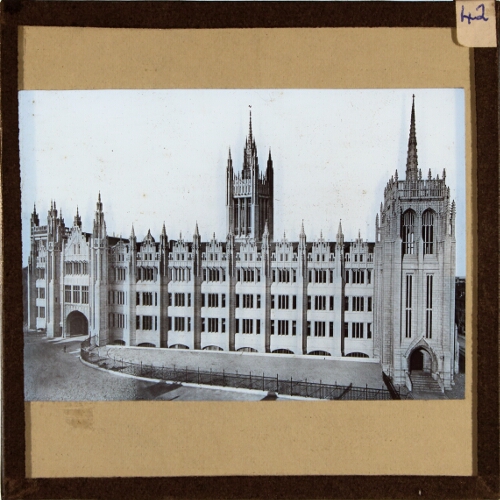 Model of large neo-Gothic building