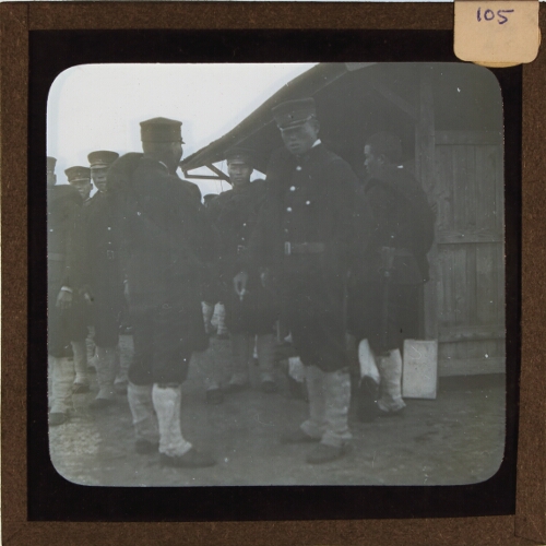 Group of men wearing military uniform