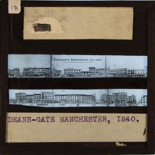 Deansgate, Manchester, 1840