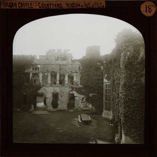 Raglan Castle, Courtyard, Window of Hall of State