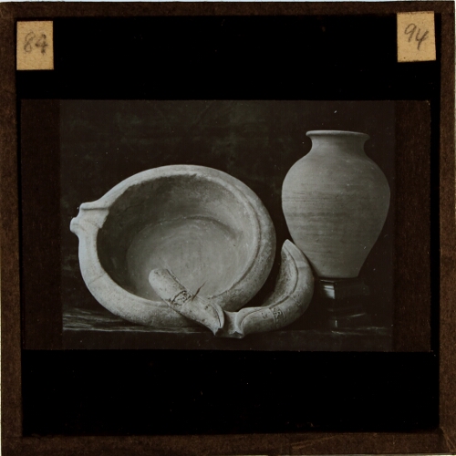 Roman Manchester, Mortarium and Vase