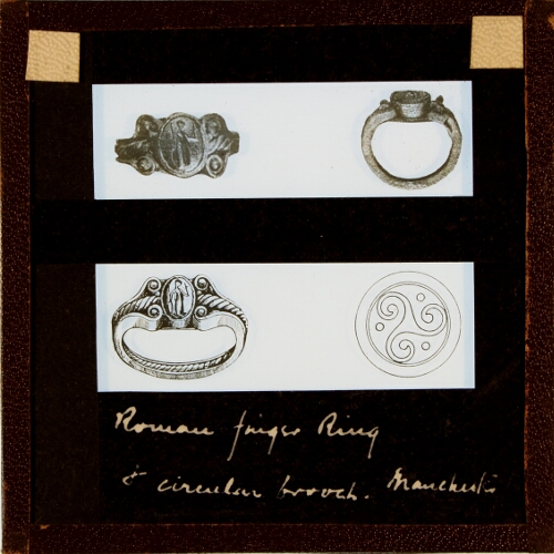Roman finger Ring and circular brooch, Manchester