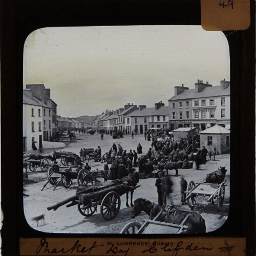 Market Day, Clifden – secondary view of slide