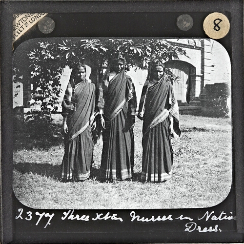 Three Christian Nurses in Native Dress