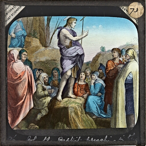 John the Baptist preaching in the wilderness