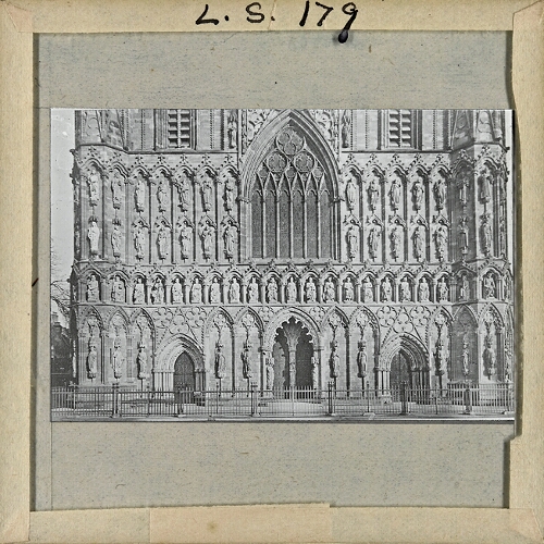 Lichfield Cathedral, Lower Part of West Front