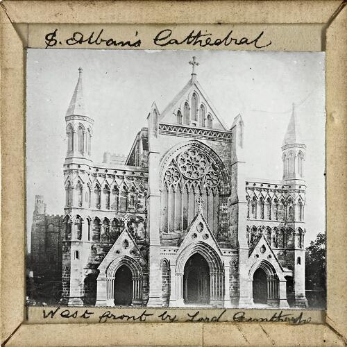St Albans Cathedral, West front by Lord Grimthorpe