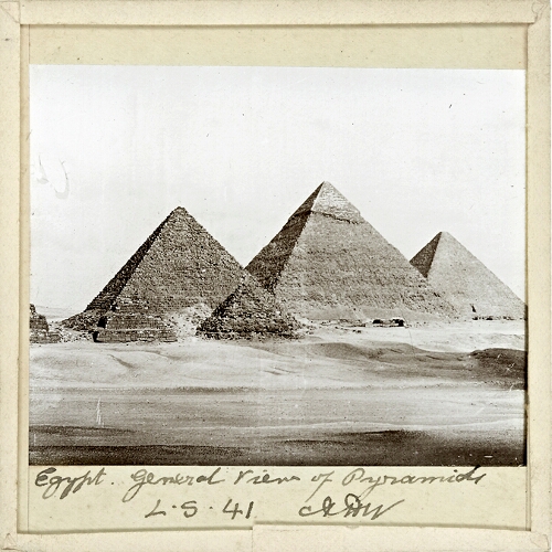 Egypt, General View of Pyramids