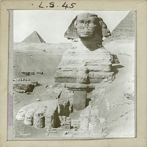Egypt, The Sphinx, uncovered in 1883