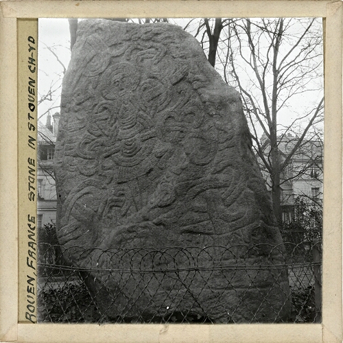 Rouen, France, Stone in St Ouen Church Yard