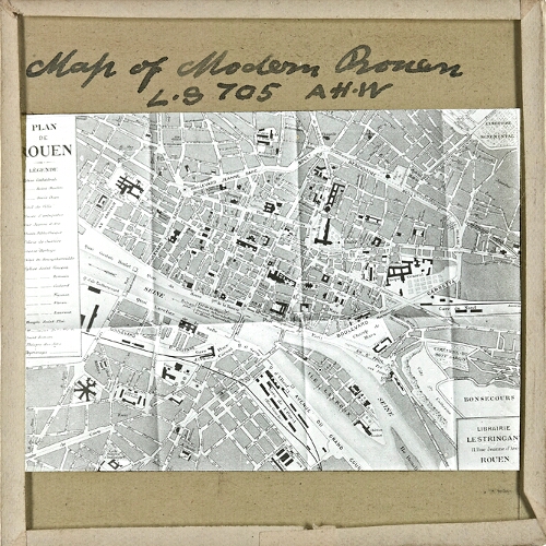Map of Modern Rouen