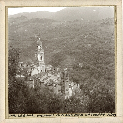 Vallebona, showing Old and New Church Towers