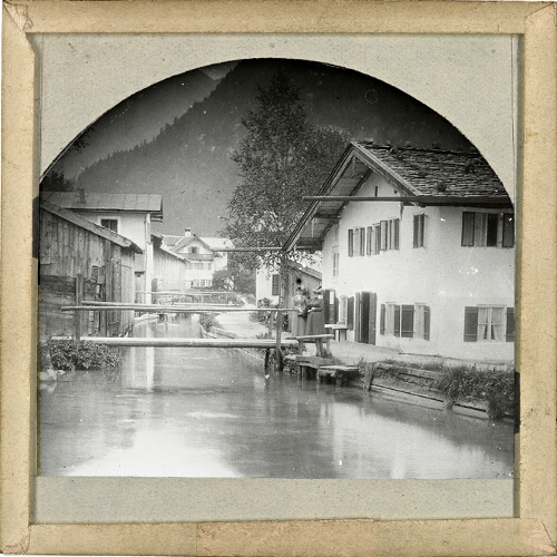 Ammergau, River in the Village