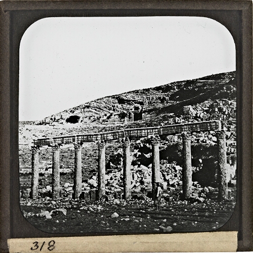 Ruins of Colonade, Amphitheatre in Background