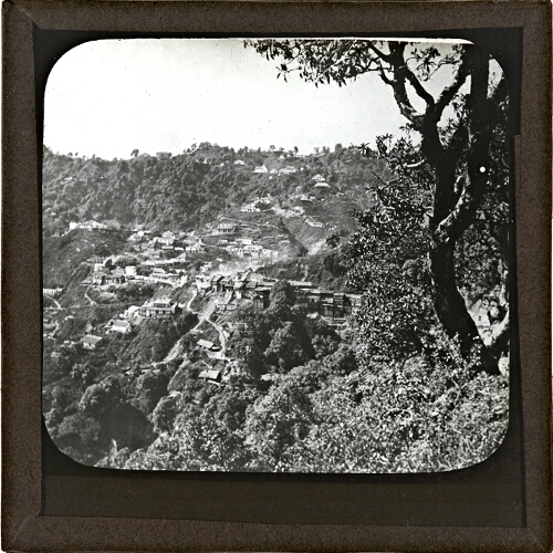 Village spread over hillside