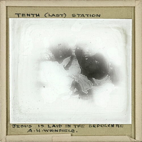 Tenth (last) station -- Jesus is laid in the sepulchre