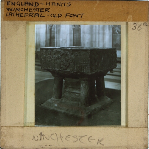 Winchester Cathedral -- Old Font
