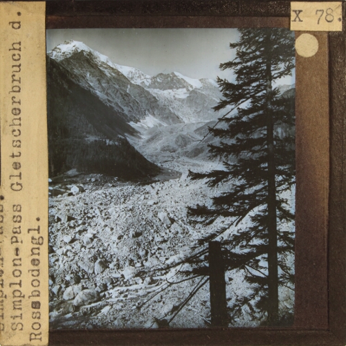 Simplon-Pass, Gletscherbruch d. Rossbodengl