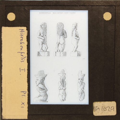 Hierakonpolis, main deposit, ivory figures