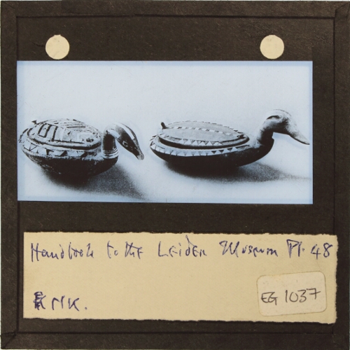 Leiden Museum -- two ornaments in shape of ducks