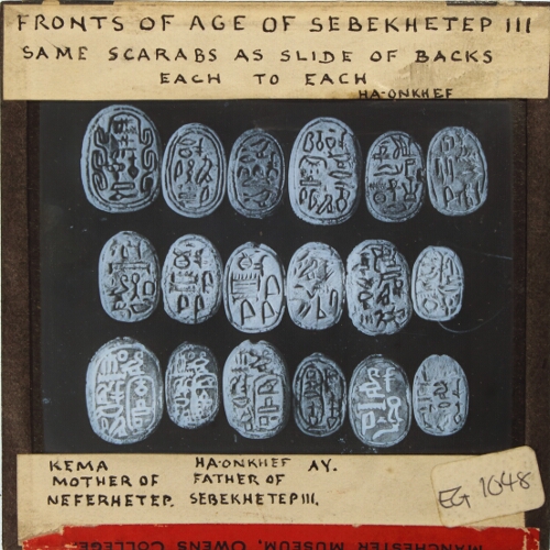 Fronts of age of Sebekhetep III