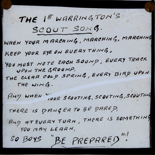 The 1st Warrington's Scout Song