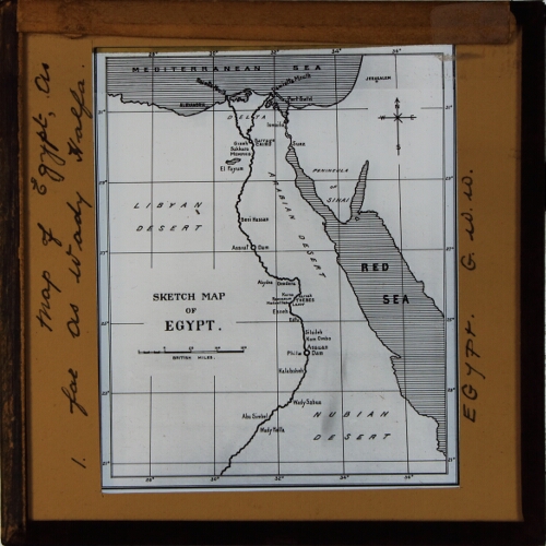 Sketch Map of Egypt, as far as Wady Haifa