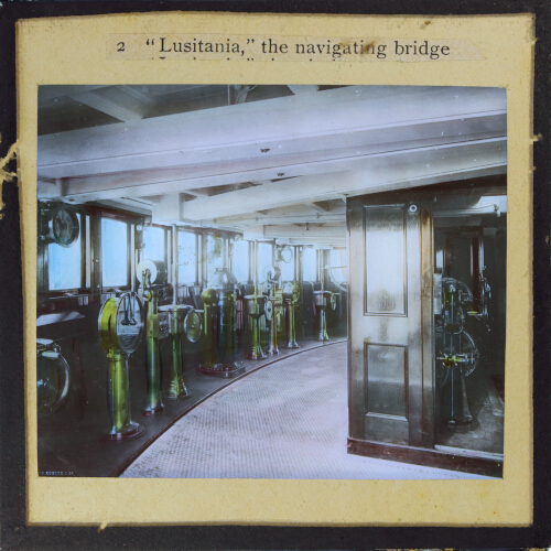 'Lusitania,' the navigating bridge