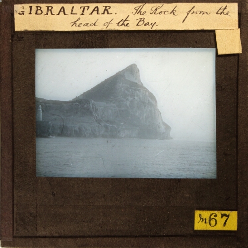 Gibraltar, The Rock from the head of the Bay