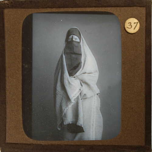 Woman wearing burqa and niqab